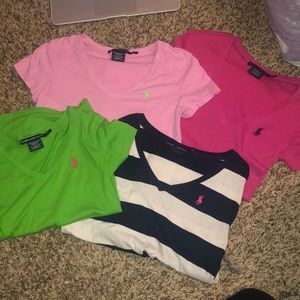 4 Ralph Lauren v-necks